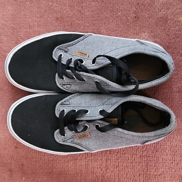 Kids Black and Grey Vans - Picture 4 of 6